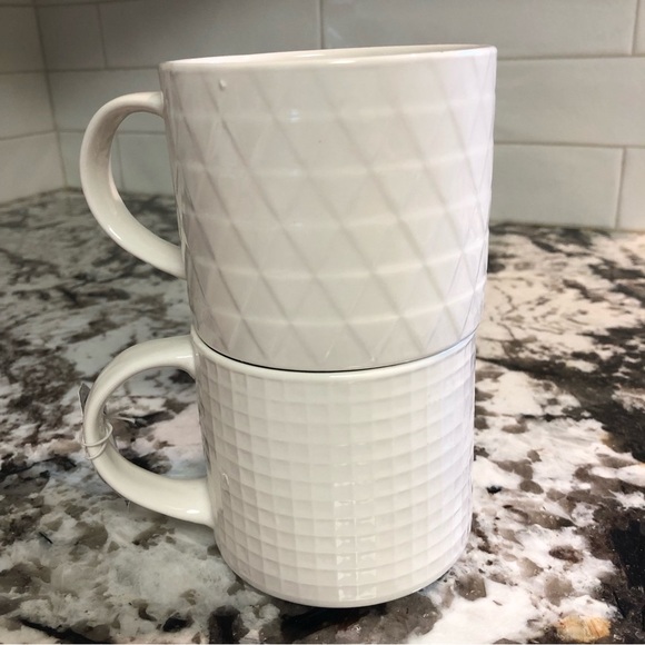 La Rochelle Stack Em Up Stackable Mugs - 3 1/2” - Creamy White - 2 Mugs - Picture 6 of 10